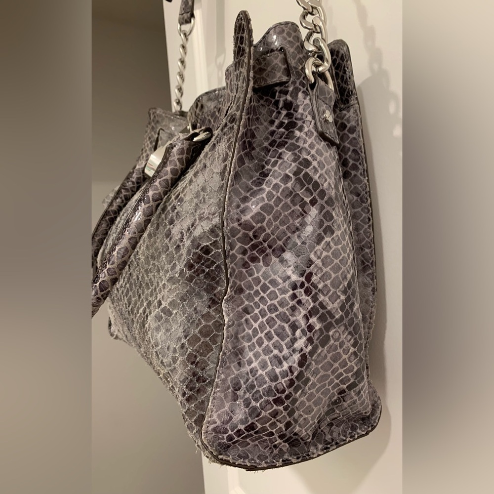Michael Kors Large Gray Python Hamilton - image 3